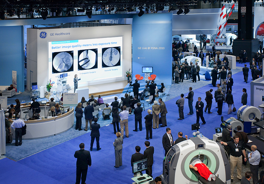 The main stage was designed as a strong attraction as it integrated with the overall creative treatment.