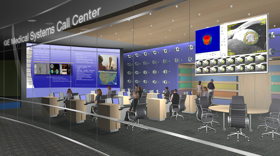 Customer service is emphasized by placing the Call Center in the main flow of traffic rather than hidden away.