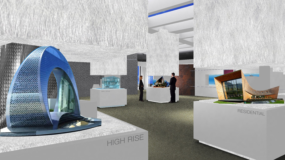 Unique lifting reveals show specific solution sets, set up each day to match the needs of that day's visits.