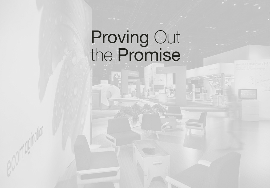 After attracting a qualified visitor, our GE&nbsp; Healthcare exhibits provided effective product areas for hands-on demo experiences.